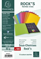 VOUWMAP EXACOMPTA ROCK'S A4 80G ASSORTI 100 STUKS-3