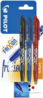ROLLERPEN PILOT FRIXION MEDIUM ASSORTI BLISTER À 3 STUKS
