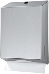 HANDDOEKDISPENSER EURO PRODUCTS UNIVERSEEL GROOT ZILVER 438190