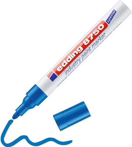 PAINTMARKER EDDING 8750 INDUSTRIE 2-4MM BLAUW-2