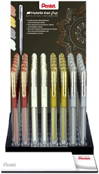GELSCHRIJVER PENTEL K118 GRIP MEDIUM ASSORTI 4 KLEUREN