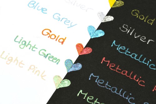 GELSCHRIJVER PENTEL K110 DUAL MEDIUM METALLIC ASSORTI 8 KLEUREN-3