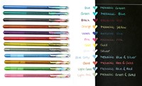 GELSCHRIJVER PENTEL K110 DUAL MEDIUM METALLIC ASSORTI 8 KLEUREN-1