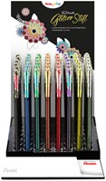 GELSCHRIJVER PENTEL K110 DUAL MEDIUM METALLIC ASSORTI 8 KLEUREN