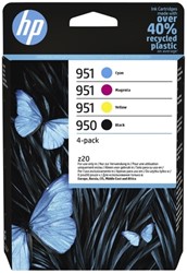 INKTCARTRIDGE HP 6ZC65AE 950/951 ZWART + 3 KLEUREN