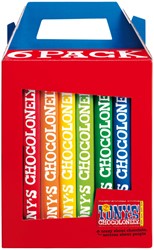 CHOCOLADE TONY'S CHOCOLONELY RAINBOWPACK CLASSIC 6 REPEN À 180GR