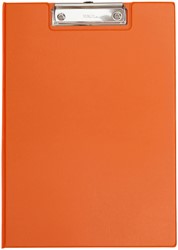 KLEMBORDMAP MAUL A4 STAAND MET PENLUS PVC NEON ORANJE