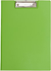 KLEMBORDMAP MAUL A4 STAAND MET PENLUS PVC NEON GROEN