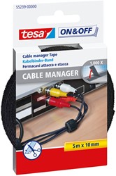 KABELMANAGER TESA® ON & OFF BUNDELEN 5MX10MM ZWART