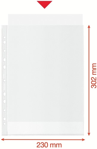SHOWTAS ESSELTE RECYCLE PP A4 70? 11-GAATS TRANSPARANT 100 STUKS-8