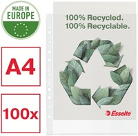 SHOWTAS ESSELTE RECYCLE PP A4 70? 11-GAATS TRANSPARANT 100 STUKS-2