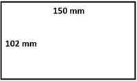 LABELETIKET IEZZY ZEBRA 800740-605 102X150MM 76MM WIT PERMANENT 900ST-2