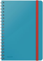 NOTITIEBOEK LEITZ COSY B5 160BLZ 100GR SPIRAAL LIJN BLAUW