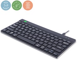 TOETSENBORD R-GO ERGONOMISCH COMPACT BREAK QWERTY ZWART
