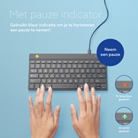 TOETSENBORD R-GO ERGONOMISCH COMPACT BREAK QWERTY ZWART-3