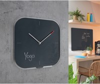 WANDKLOK LEITZ COSY GRIJS GLAS-1