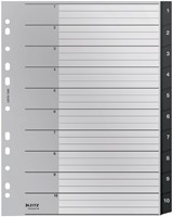 TABBLAD LEITZ RECYCLE A4 11-GAATS 1-10 EXTRA BREED PP