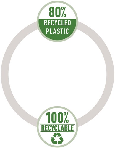 ENVELOPTAS LEITZ RECYCLE A4 MET DRUKKNOPEN PP ZWART-5