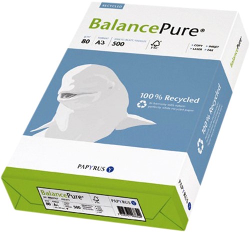 KOPIEERPAPIER BALANCE PURE A3 80GR WIT 500 VEL