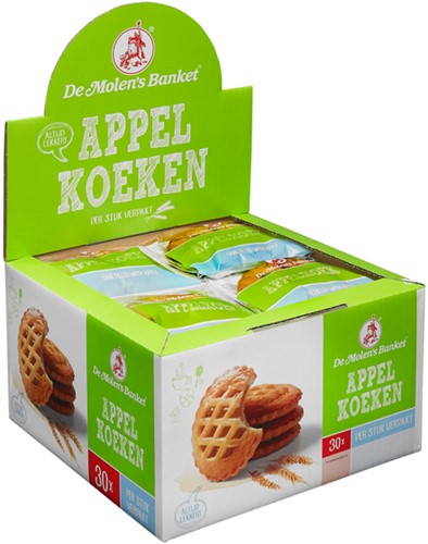 KOEKEN DE MOLEN APPELKOEK 30X50GR-2