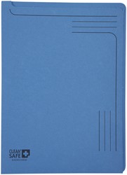 INSTEEKMAP EXACOMPTA L-MODEL CLEAN'SAFE BEDRUKT BLAUW 5 STUKS