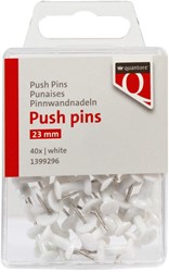 PUSH PINS QUANTORE 40 STUKS WIT