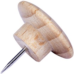 PUSH PINS LEGAMASTER HOUT 25 STUKS