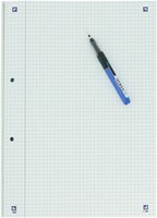 CURSUSBLOK OXFORD SCHOOL A4 RUIT 5X5MM 2-GAATS 200 PAGINA'S 80GR ASSORTI-2