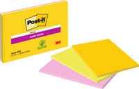 MEMOBLOK POST-IT 6445 SUPER STICKY 152X101MM ASSORTI 3ST