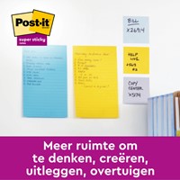 MEMOBLOK POST-IT 6445 SUPER STICKY 152X101MM ASSORTI 3ST-2