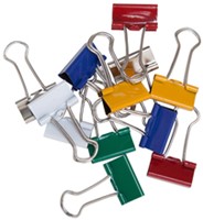 PAPIERKLEM MAUL 213 FOLDBACK 19MM CAPACITEIT 7MM ASSORTI 12 STUKS-2