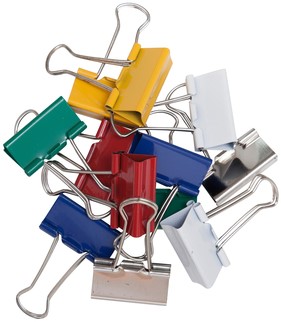 PAPIERKLEM MAUL 213 FOLDBACK 32MM CAPACITEIT 13MM ASSORTI 12 STUKS-2
