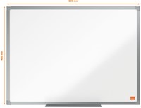 WHITEBOARD NOBO ESSENCE 45X60CM STAAL-8