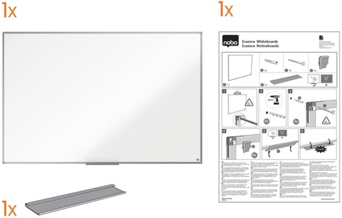 WHITEBOARD NOBO ESSENCE 45X60CM STAAL-10