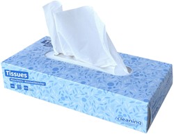 FACIAL TISSUES CLEANINQ F1 2-LAAGS 100 VEL WIT
