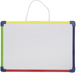 WHITEBOARD MAUL 24X35CM 2-ZIJDIG BESCHRIJF- WISBAAR MAGNETISCH STAAL