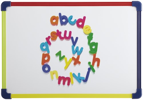 WHITEBOARD MAUL 24X35CM 2-ZIJDIG BESCHRIJF- WISBAAR MAGNETISCH STAAL-2