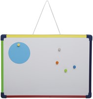 WHITEBOARD MAUL 24X35CM 2-ZIJDIG BESCHRIJF- WISBAAR MAGNETISCH STAAL-3