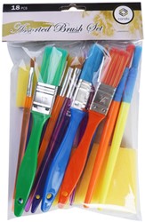 PENSELEN EN FOAMBRUSHES CONDA 18-DELIG