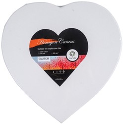 CANVAS CONDA HART 25 CM GEBLEEKT KATOEN