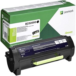 TONERCARTRIDGE LEXMARK B232000 ZWART