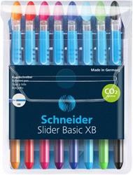ROLLERPEN SLIDER BASIC COLOURS EXTRA BREED ETUI À 8 STUKS