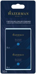 INKTPATROON WATERMAN INTERNATIONAAL FLORIDA BLAUW BLISTER À 10 STUKS