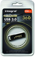 USB STICK 3.0 INTEGRAL SECURE 360 USB-A 256GB ZWART-2