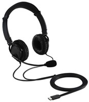 HOOFDTELEFOON KENSINGTON USB-C HI-FI MET MICROFOON ZWART-2