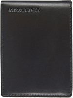 PORTEMONEE MAVERICK ALL BLACK MET KLEINGELDVAK RFID LEER ZWART