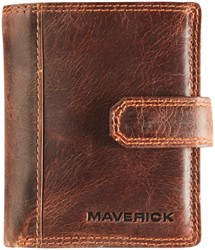KAARTHOUDER MAVERICK THE ORIGINGAL SUPER COMPACT RFID LEER BRUIN