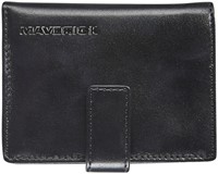 KAARTHOUDER MAVERICK ALL BLACK SUPER COMPACT RFID LEER ZWART