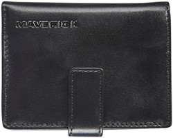 KAARTHOUDER MAVERICK ALL BLACK SUPER COMPACT RFID LEER ZWART