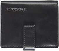 KAARTHOUDER MAVERICK ALL BLACK COMPACT RFID LEER ZWART